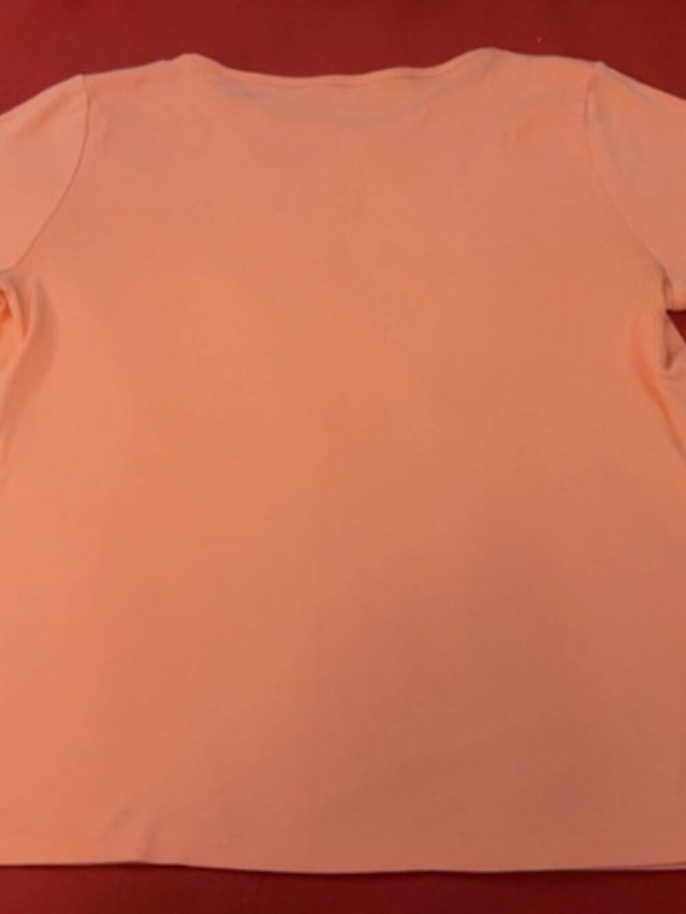 St. John’s bay orange classic boatneck tee - Picture 2 of 6